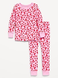 Image number 1 showing, Printed Snug-Fit Pajama Set for Toddler & Baby
