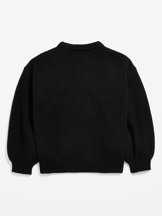 Image number 3 showing, Oversized Valentine's Day Graphic Sweater for Girls