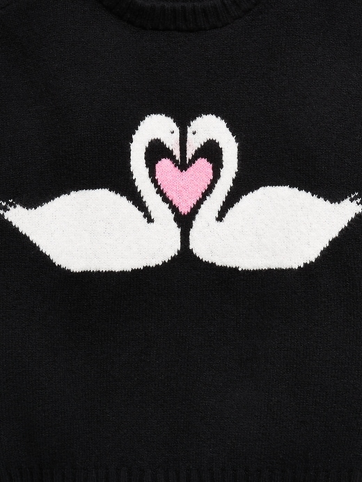Image number 4 showing, Oversized Valentine's Day Graphic Sweater for Girls