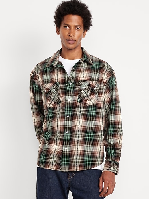 L'image numéro 1 présente Chemise western à carreaux