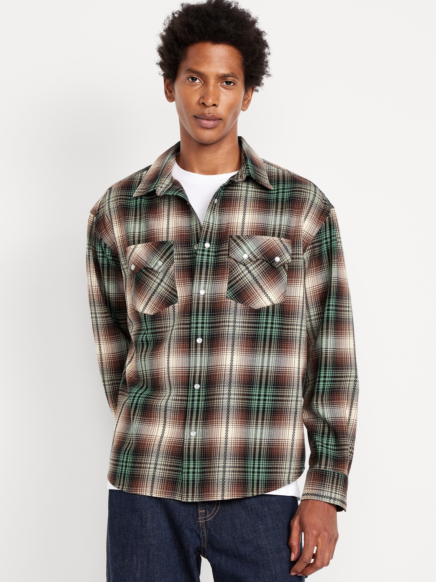 Plaid Western Shirt