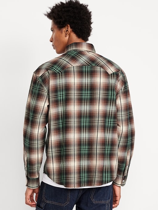 L'image numéro 2 présente Chemise western à carreaux