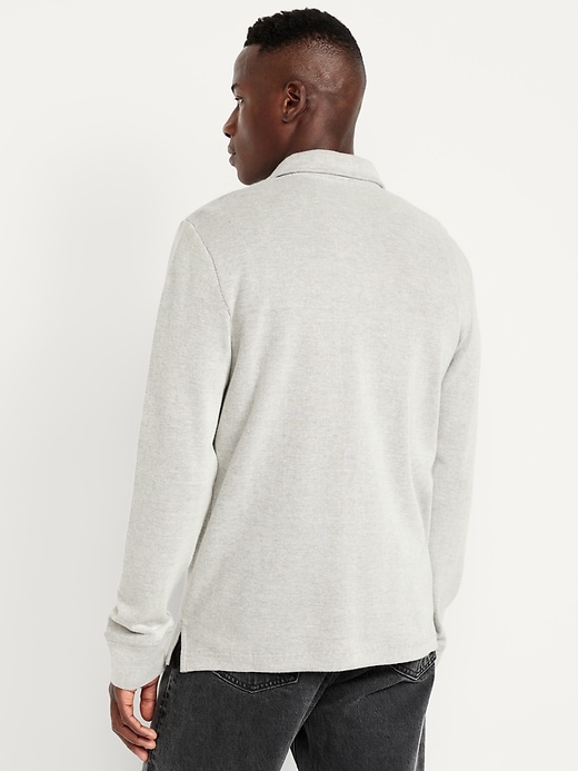 Image number 2 showing, Long-Sleeve French Rib Polo