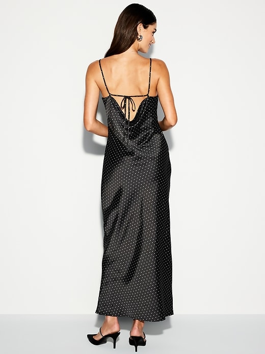 Image number 2 showing, The Occasion by Old Navy V-Neck Satin Maxi Dress