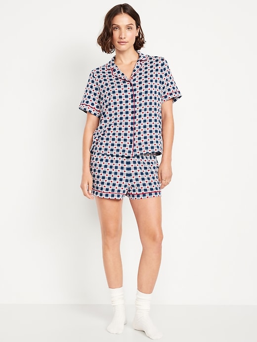 Image number 1 showing, Sunday Sleep Knit Jersey Short Set