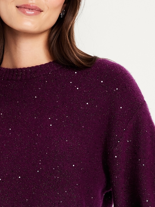 Image number 3 showing, SoSoft Crew-Neck Sequin Sweater