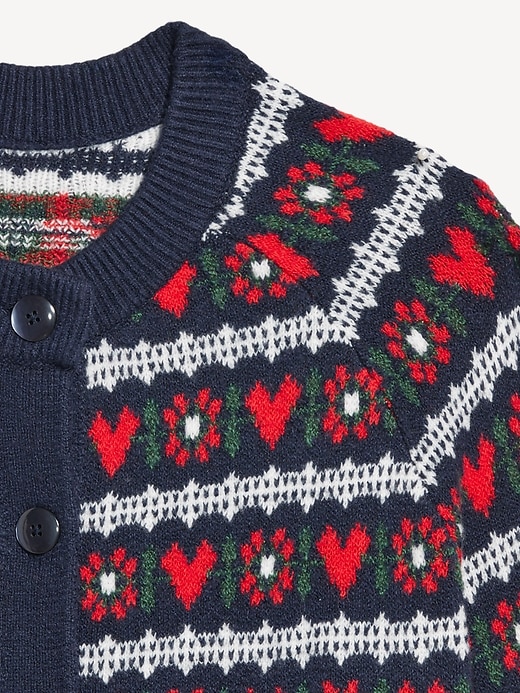 L'image numéro 6 présente Cardigan ras du cou SoSoft à motif