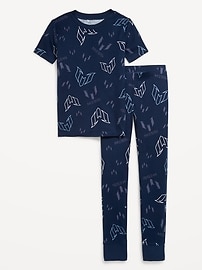 Image number 2 showing, Messi™ Gender-Neutral Snug-Fit Graphic Pajama Set for Kids