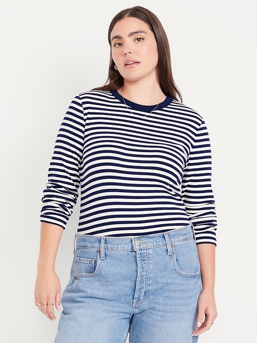 Image number 5 showing, Snug Long-Sleeve Crew-Neck T-Shirt