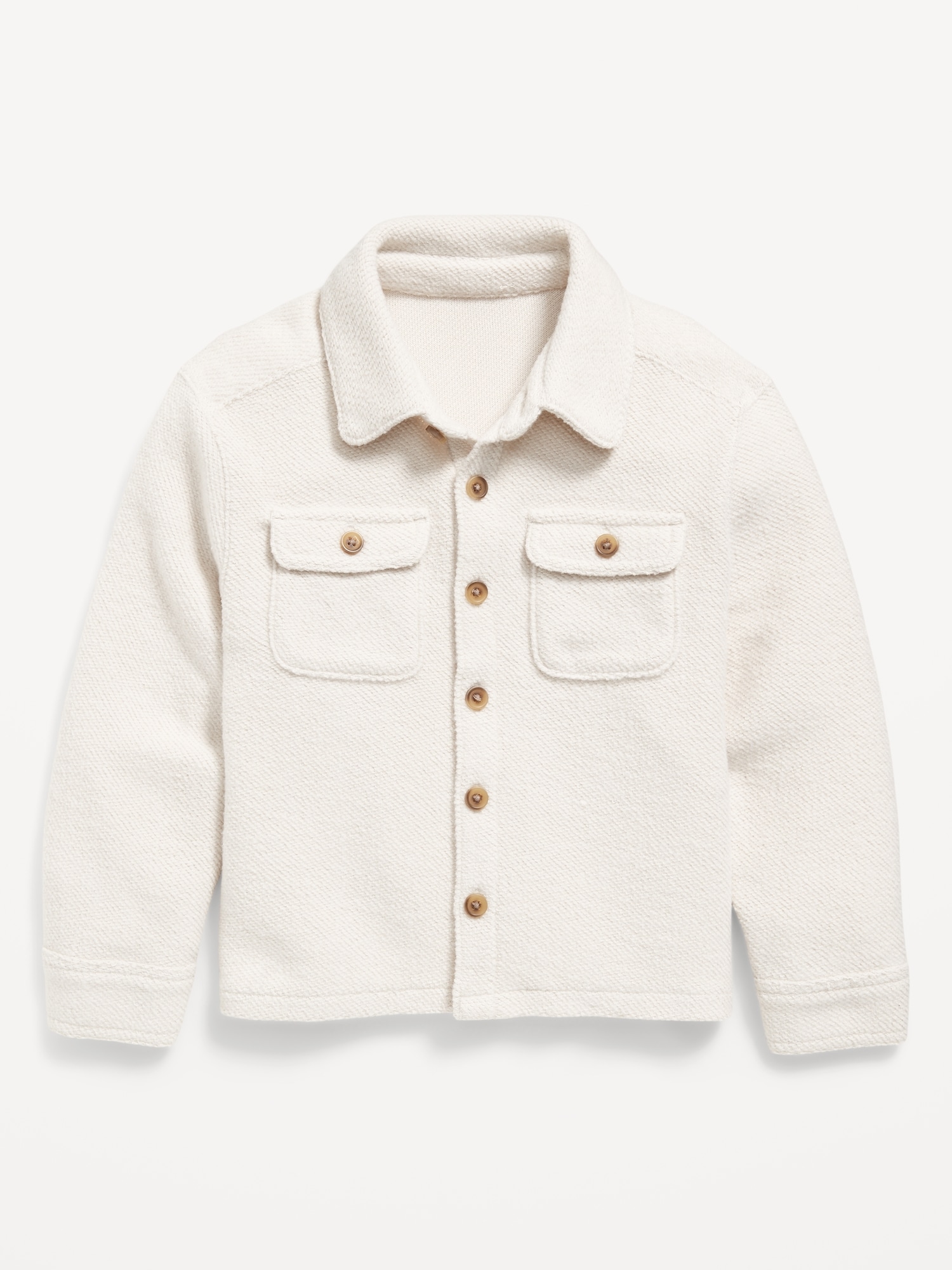 Long-Sleeve Unisex Textured-Knit Shirt for Toddler