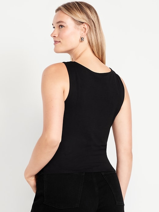 Image number 5 showing, Cowl-Neck Twist-Strap Top
