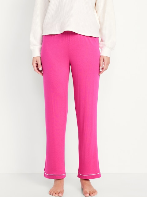 Pantalon en tricot de jersey Grasse matinée - Rose Polarisé