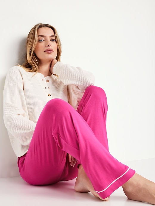 L'image numéro 3 présente Pantalon en tricot de jersey Grasse matinée