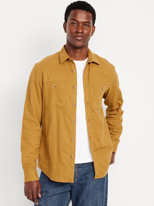 L'image numéro 1 présente Chemise en flanelle à poche