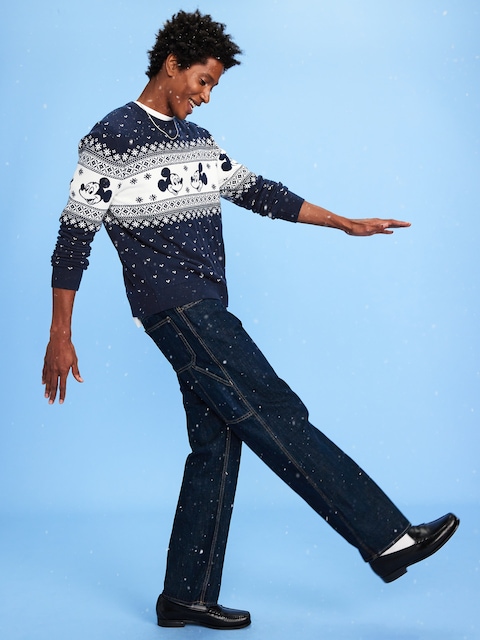 Old Navy x Disney Mickey Mouse SoSoft Lite Fair Isle Sweater - Mickey Mouse Fair Isle