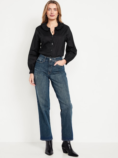 Curvy High-Waisted OG Loose Jeans - Ilyana