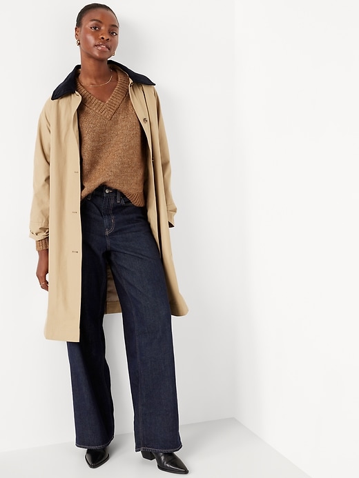 L'image numéro 3 présente Chandail douillet court à col en V