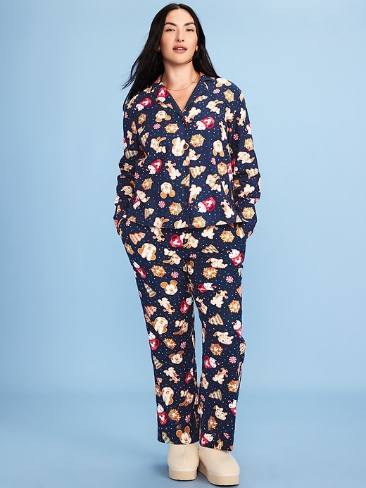Image number 5 showing, Old Navy x Disney Mickey Mouse & Friends Printed Flannel Pajama Set for Women