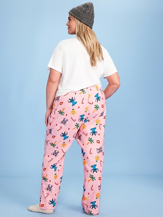 Image number 8 showing, Old Navy x Disney Mid-Rise Printed Flannel Pajama Pants for Women