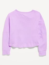 Image number 4 showing, Long-Sleeve Cropped Top for Girls