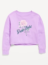 Image number 3 showing, Long-Sleeve Cropped Top for Girls