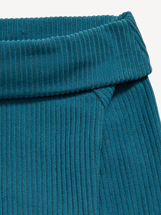 Image number 4 showing, CozePlush Off-Shoulder Long-Sleeve Ribbed Top for Girls