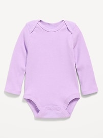 Image number 1 showing, Long-Sleeve Ribbed Bodysuit for Baby