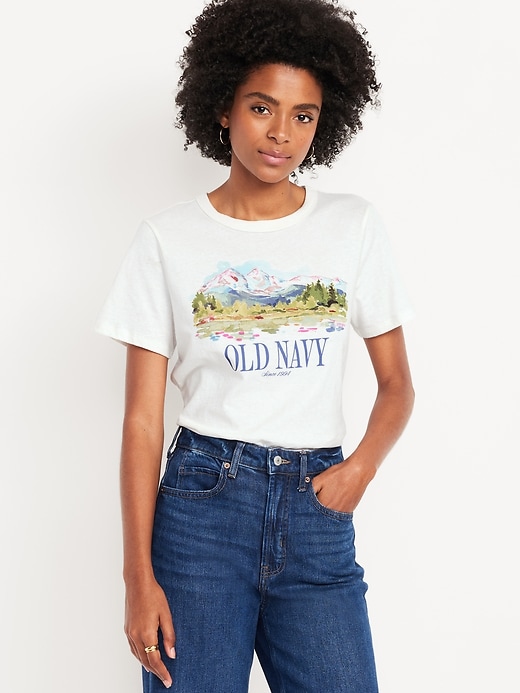 Image number 1 showing, Crew-Neck Logo-Graphic T-Shirt