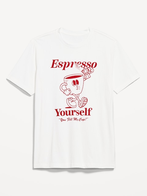 Crew-Neck Graphic T-Shirt - White