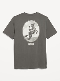 L'image numéro 2 présente T-shirt ras du cou à imprimé