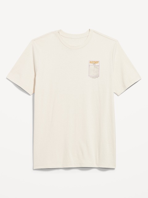 Crew-Neck Logo-Graphic T-Shirt - Wish Bone