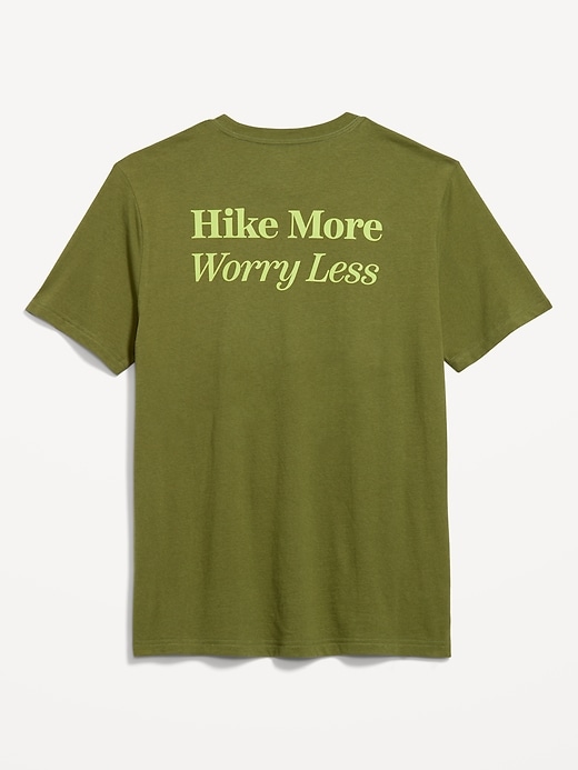 L'image numéro 2 présente T-shirt ras du cou à imprimé