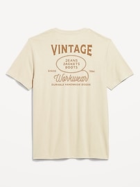 L'image numéro 2 présente T-shirt ras du cou à imprimé