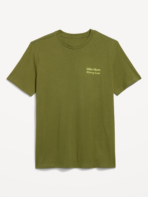 L'image numéro 1 présente T-shirt ras du cou à imprimé