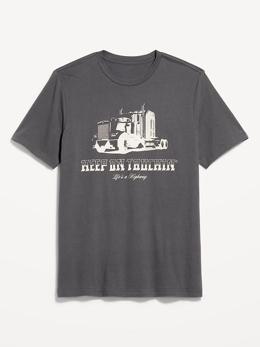 Image number 1 showing, Crew-Neck Graphic T-Shirt