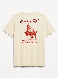 L'image numéro 2 présente T-shirt ras du cou à imprimé