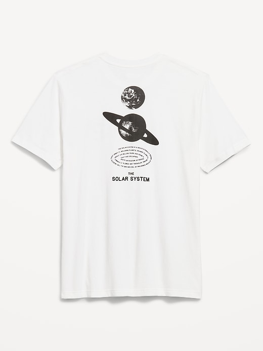 L'image numéro 2 présente T-shirt ras du cou à imprimé
