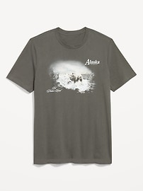 L'image numéro 1 présente T-shirt ras du cou à imprimé