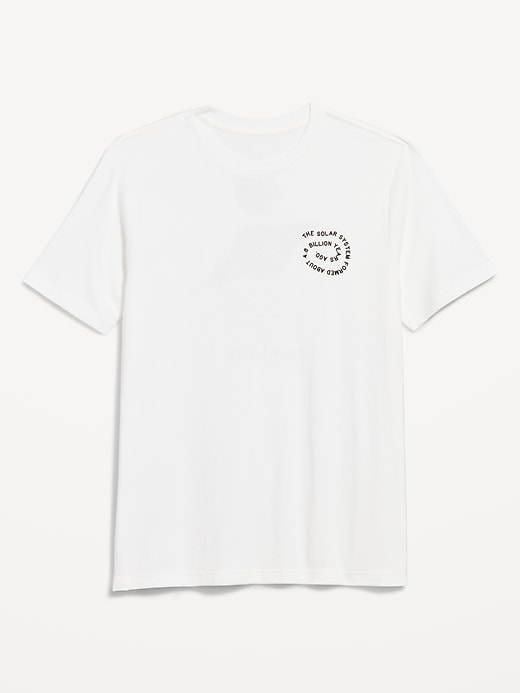 L'image numéro 1 présente T-shirt ras du cou à imprimé