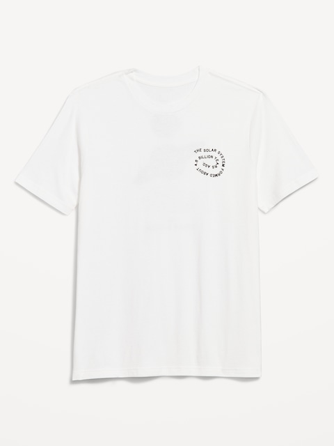 T-shirt ras du cou à imprimé - Lys Blanc