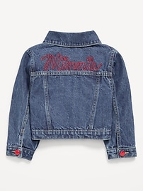 Image number 2 showing, Disney© Minnie Mouse Cropped Trucker Jean Jacket for Toddler Girls