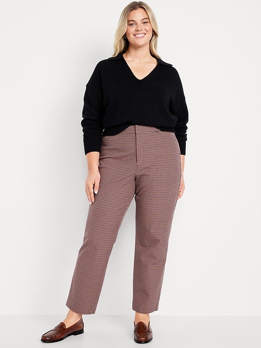 Image number 7 showing, High-Waisted Pixie Straight Ankle Pants
