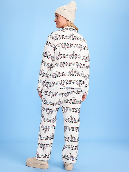 Image number 7 showing, Old Navy x Disney Mickey Mouse & Friends Printed Flannel Pajama Set for Women