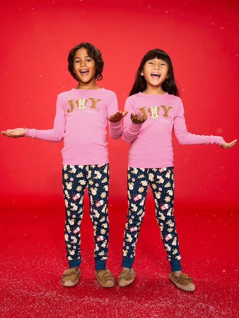 Pyjama ajusté à imprimé Old Navy x Disney unisexe pour enfant - Biscuits Des Fêtes Disney (Motif Assorti Pour La Famille!)