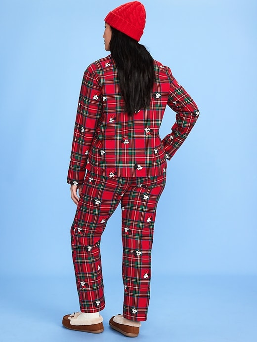 Image number 6 showing, Old Navy x Disney Mickey Mouse & Friends Printed Flannel Pajama Set for Women