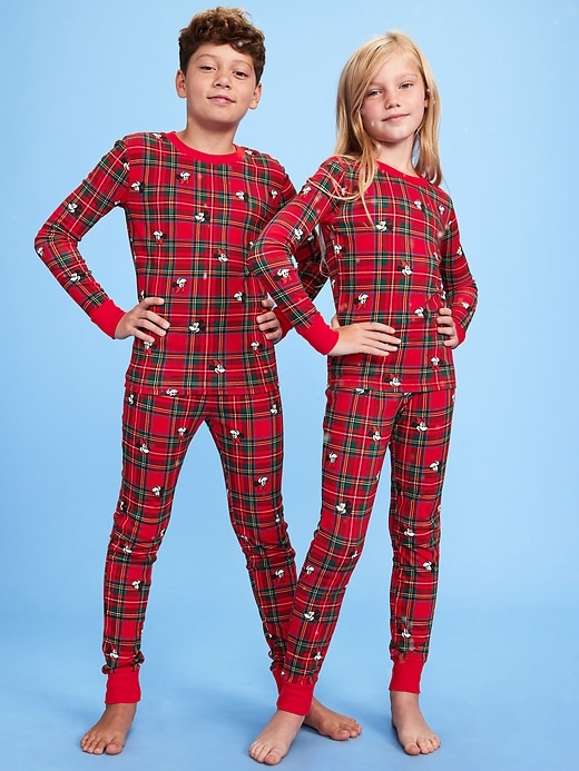 Image number 1 showing, Old Navy x Disney Gender-Neutral Graphic Snug-Fit Pajama Set for Kids