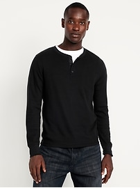 L'image numéro 2 présente T-shirt henley gaufré (paquet de 2)