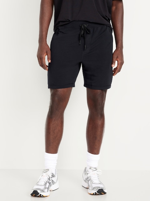 Recharge Knit Shorts -- 7-inch inseam - Black Jack