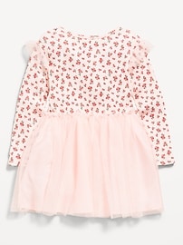 Image number 2 showing, Long-Sleeve Fit and Flare Tutu Dress for Toddler Girls