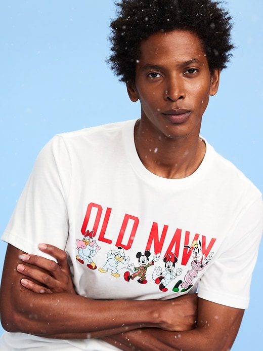 Image number 1 showing, Old Navy x Disney Holiday-Graphic T-Shirt for Men